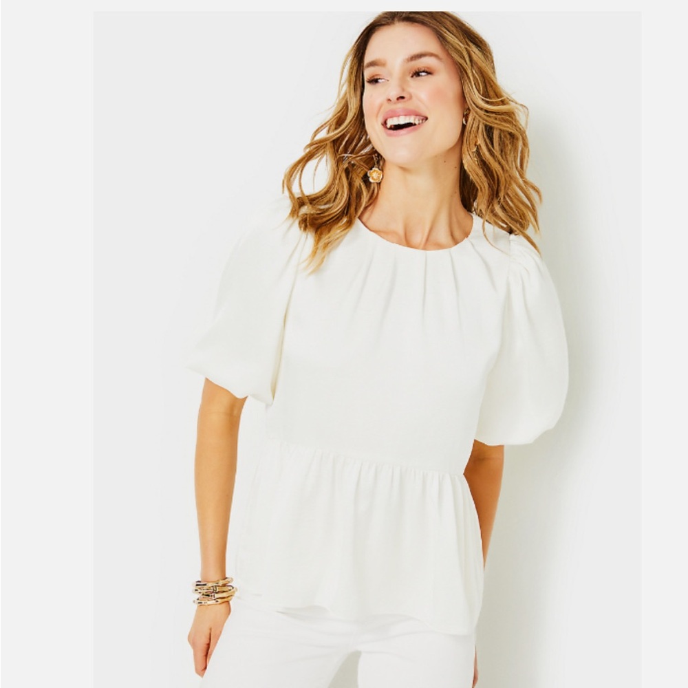 Lilly Pulitzer NWT Blakelynn Satin Top